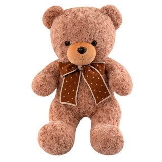 Pluszowa Maskotka Przytulanka Miś Z Kokardą W Groszki 45cm LEAN Toys