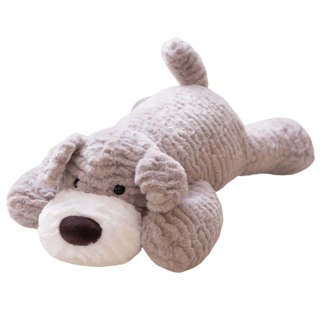 Pluszowa Maskotka Przytulanka Piesek Jasnoszary 30cm LEAN Toys