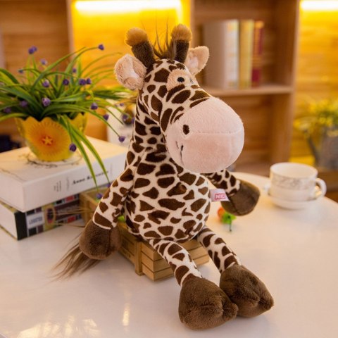 Pluszowa Maskotka Przytulanka Żyrafa Brązowa 28cm LEAN Toys
