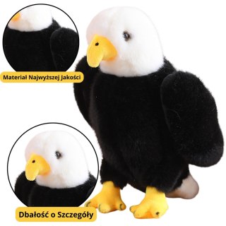 Pluszowy Orzeł Ptak Pluszak Maskotka Przytulanka Czarno Biały 25cm LEAN Toys