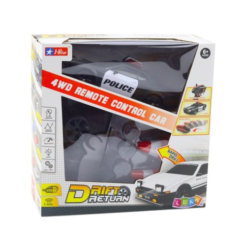 Auto Sportowe Do Driftu Wymienne Koła Zdalnie Sterowany RC 4WD Policja LEAN Sport