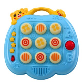 Gra Zręcznościowa Whac-A-Mole Młotek Dla Malucha Niebieska LEAN Toys