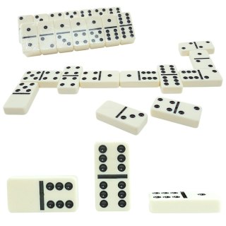 Klasyczna Gra Domino Tradycyjne Szóstkowe Etui 28 Kamieni LEAN TOYS