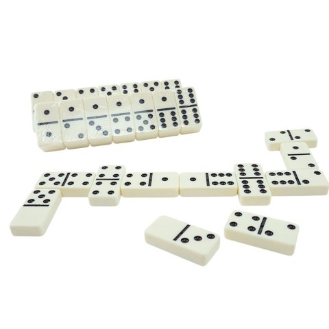 Klasyczna Gra Domino Tradycyjne Szóstkowe Etui 28 Kamieni LEAN TOYS