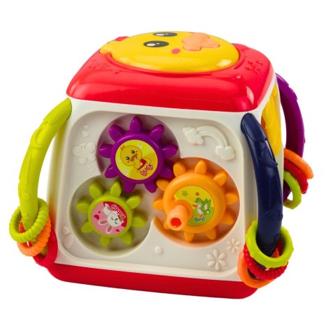 Kostka Interaktywna Edukacyjna Dla Malucha Kaczuszka Kolorowa LEAN Toys