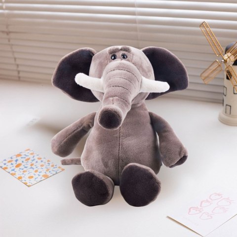 Mała Pluszowa Maskotka Przytulanka Słoń Przyssawka 16cm LEAN TOYS