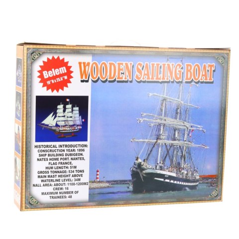Model Kolekcjonerski Dekoracyjny Statek Żaglowiec Amerigo Vespucci 64x46cm LEAN Toys