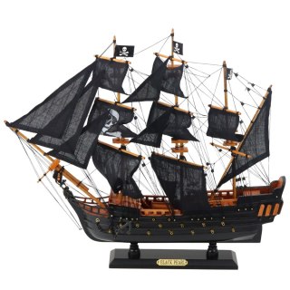 Model Kolekcjonerski Dekoracyjny Statek Żaglowiec Czarna Perła 49x43cm LEAN Toys
