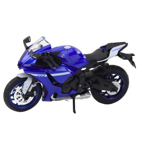 Motocykl Sportowy Metalowy Światła Dźwięki Granatowy R1 1:12 LEAN Toys
