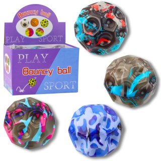 Piłeczka Z Wgłębieniami Do Odbijania Ugniatania Piankowa Plamy 9cm LEAN TOYS