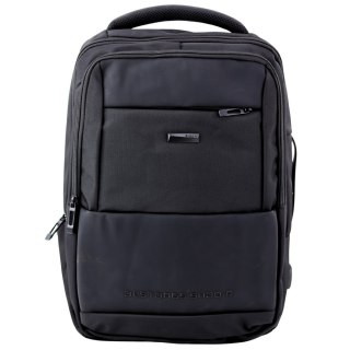 Plecak Miejski Biznesowy USB Pas Piersiowy Czarny 26L 45cm LEAN