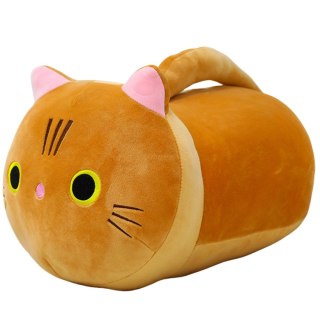 Pluszowa Maskotka Przytulanka Kot Z Długim Ogonem Rudy 40cm LEAN Toys