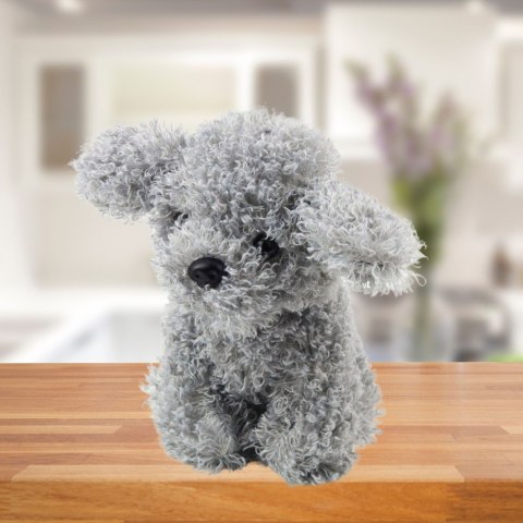 Pluszowa Maskotka Przytulanka Piesek Pudel Miniaturowy Szary 20cm LEAN Toys