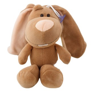 Pluszowa Maskotka Przytulanka Zajączek Z Przyssawką Brązowy 23 x 12 cm LEAN TOYS