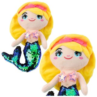 Pluszowa Syrenka Przytulanka Ogon W Cekiny Zielony 30cm LEAN Toys