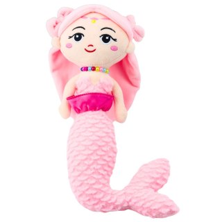 Pluszowa Syrenka z Koralami Przytulanka Różowa 32cm LEAN Toys