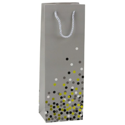 Torba Prezentowa Na Butelkę Wino W Kropki 36 x 12 x 9cm LEAN