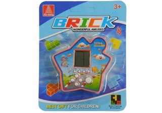Gra Elektroniczna Kieszonkowa Tetris Gwiazdka Pomarańczowy LEAN TOYS