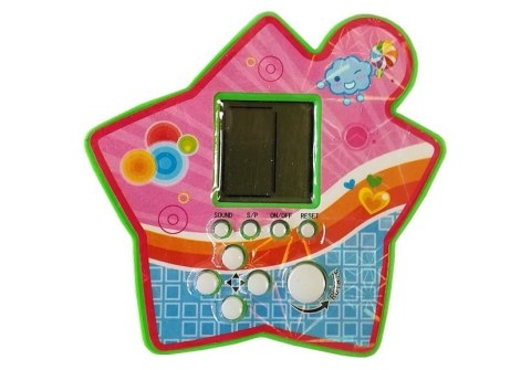 Gra Elektroniczna Kieszonkowa Tetris Gwiazdka Zielony LEAN TOYS