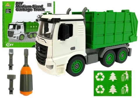Śmieciarka z Klocków Zrób to Sam 48 Części 1:14 LEAN Toys
