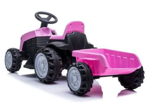 Traktor z Przyczepą na Akumulator TR1908T Różowy LEAN CARS