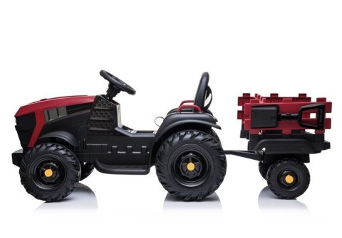 Traktor z Przyczepą na akumulator BDM0925 Czerwony LEAN CARS