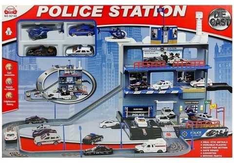 Wielopoziomowy Parking Policyjny z lądowiskiem LEAN Toys