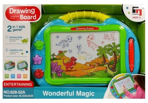 Znikopis Turkusowy ze Stempelkami LEAN Toys
