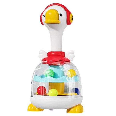 Bączek Z Kuleczkami Zjeżdżalnia Dla Kulek Gęś Czerwona LEAN Toys