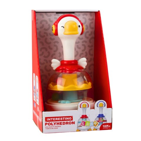 Bączek Z Kuleczkami Zjeżdżalnia Dla Kulek Gęś Czerwona LEAN Toys
