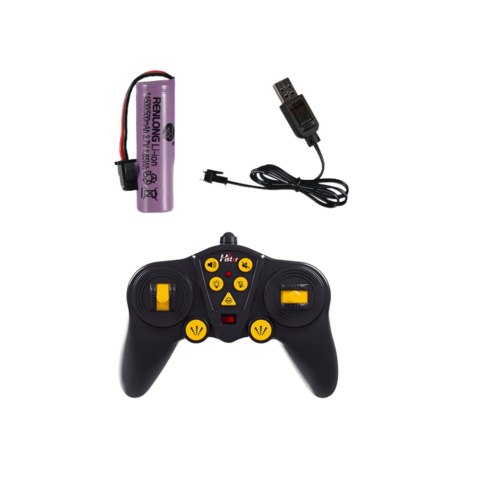 Dźwig Z Hakiem Zdalnie Sterowany RC 2.4G 9CH Żółty LEAN Toys