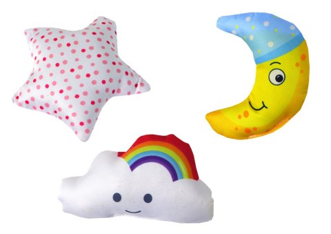 Karuzela Do Łóżeczka Na Baterie Klips Uniwersalny Pluszowe Zawieszki Różowa LEAN Toys