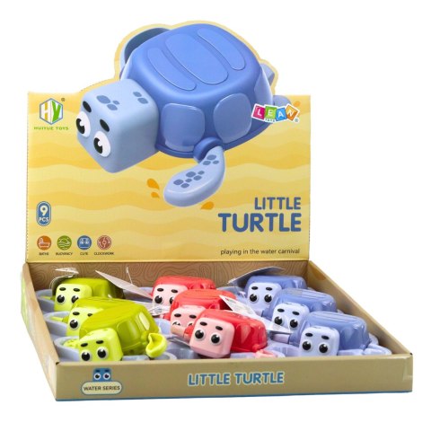 Nakręcany Żółw Pływający Zabawka Do Kąpieli Mix Kolor LEAN TOYS