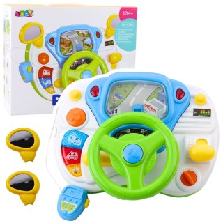 Symulator Jazdy Kierownica Edukacyjna Interaktywna Dźwięki Światła LEAN Toys