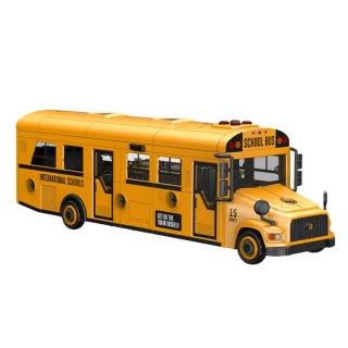 Autobus Szkolny Do Skręcania Zestaw Majsterkowicza Żółty 48 el. LEAN Toys