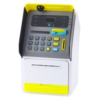 Bankomat Sejf Skarbonka Kod PIN Karta Bankomatowa Żółty LEAN Toys