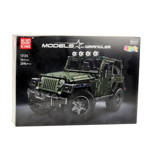 Klocki Konstrukcyjne Auto Terenowe Zielony Khaki 2078 el. LEAN Toys