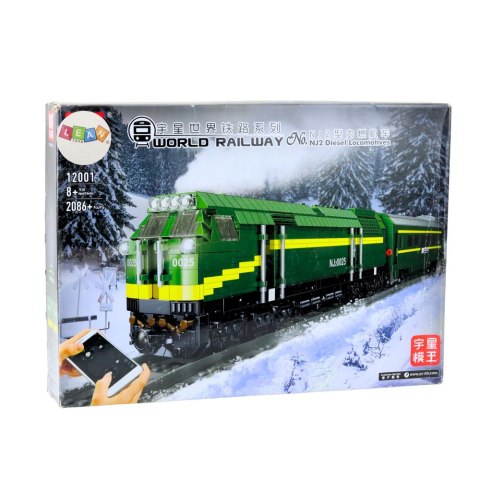 Klocki Konstrukcyjne Kolejka Elektryczna Pociąg RC Zdalnie Sterowany 2086 el. LEAN Toys