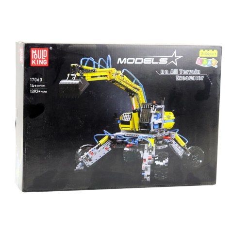 Klocki Konstrukcyjne Koparka Terenowa Ruchoma 1392 el. LEAN Toys