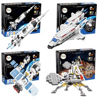 Klocki Konstrukcyjne Lądownik Marsjański Robot Kosmiczny 2w1 146 el. LEAN TOYS