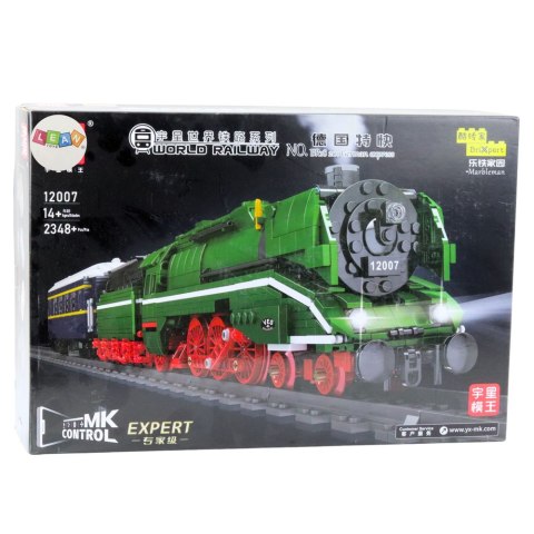 Klocki Konstrukcyjne Lokomotywa Parowa Zdalnie Sterowana RC 2348 el. LEAN Toys