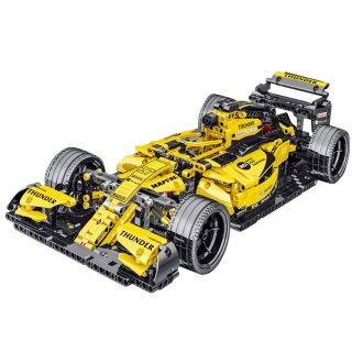 Klocki Konstrukcyjne Samochód Wyścigowy R.S.18 Żółty 1:10 1093 el. LEAN Toys