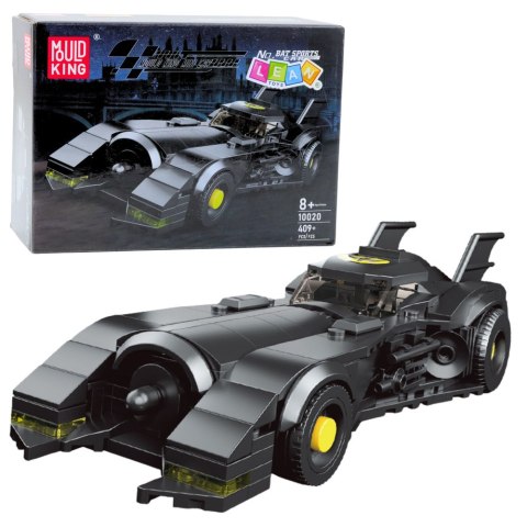 Klocki Konstrukcyjne Samochód Wyścigowy Superbohatera Czarny 409 el. LEAN Toys