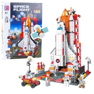 Klocki Konstrukcyjne Statek Kosmiczny Rakieta Stacja 512 el. LEAN Toys