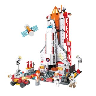 Klocki Konstrukcyjne Statek Kosmiczny Rakieta Stacja 512 el. LEAN Toys
