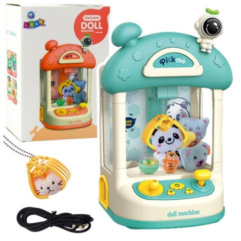 Maszyna Do Łapania Pluszaków Kulek Słodyczy Dla Dzieci Niebieska LEAN Toys