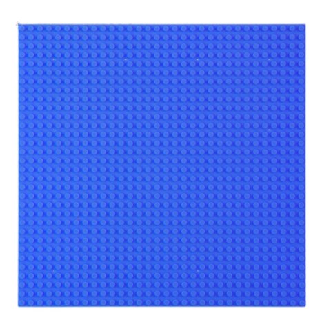 Płyta Plansza Konstrukcyjna Do Klocków Budowania Granatowa 25,5x25,5 cm LEAN TOYS