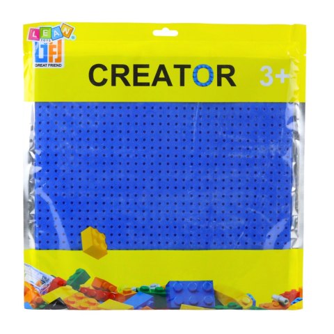 Płyta Plansza Konstrukcyjna Do Klocków Budowania Granatowa 25,5x25,5 cm LEAN TOYS
