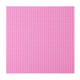 Płyta Plansza Konstrukcyjna Do Klocków Budowania Różowa 25,5x25,5 cm LEAN TOYS