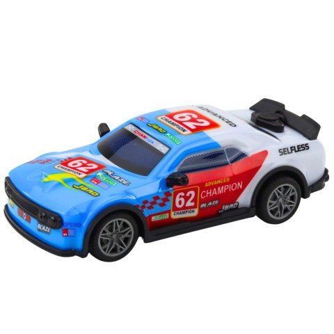 Samochód Sportowy Zdalnie Sterowany RC Światła Para Wodna Niebieski 1:22 LEAN Toys